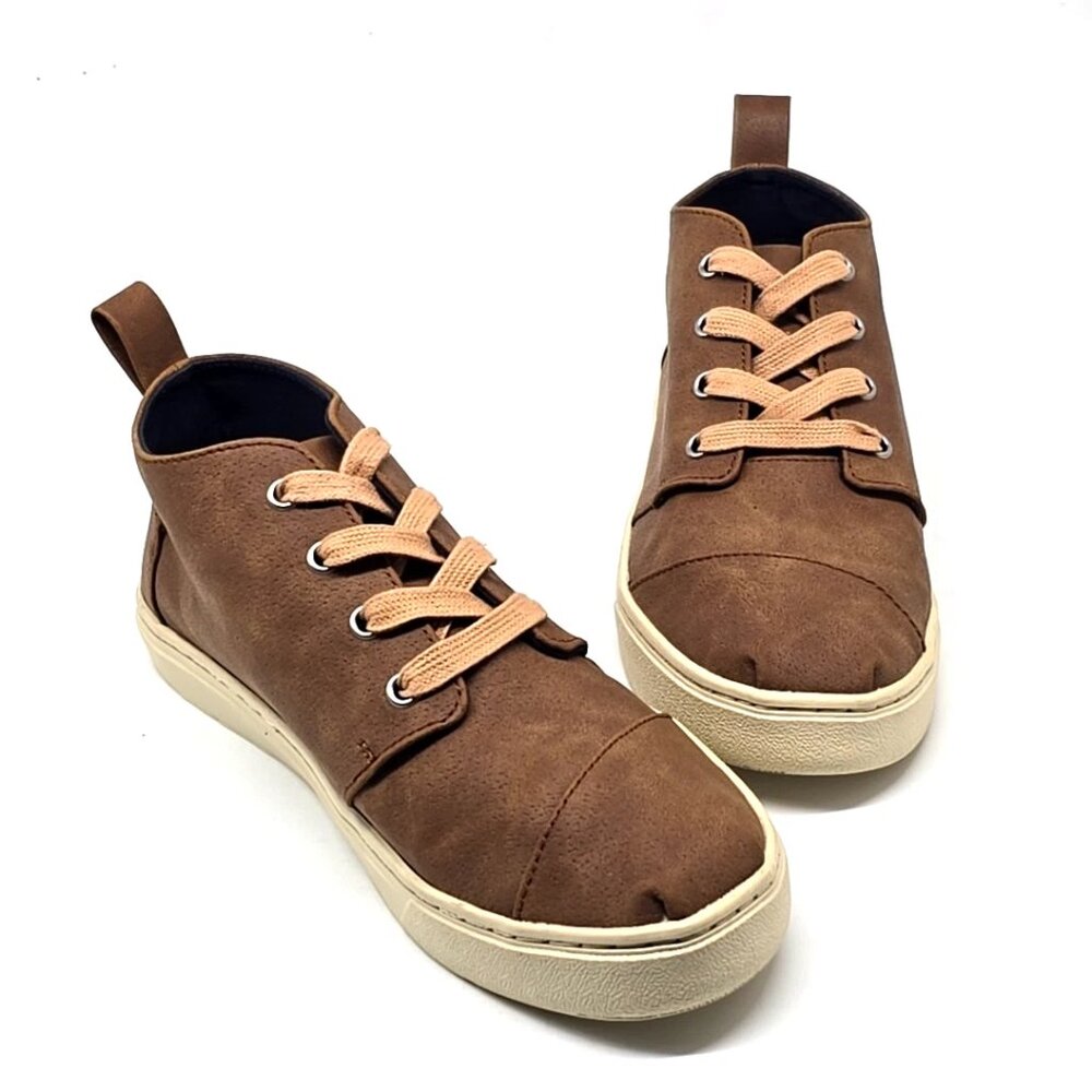 TOMS BOTAS CUPSOLE Big Kid Brown Dress Sneakers Shoes Boots Boys Size 6 - Picture 2 of 12